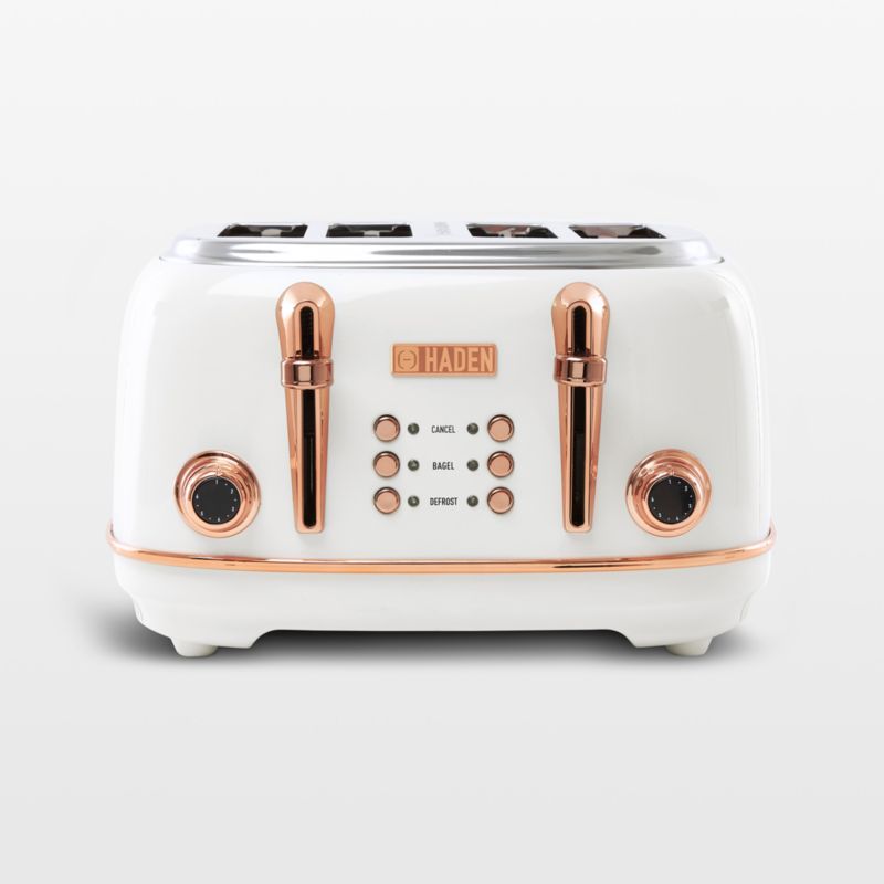 HADEN Heritage Ivory and Copper 4-Slice Toaster - image 0 of 9