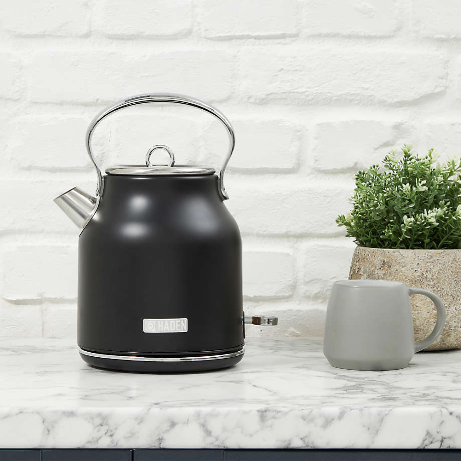 Heritage 1.7L Electric Kettle with Auto Shut-Off and Boil Dry Protection -  Steel and Copper