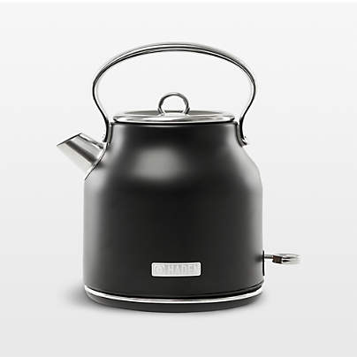 HADEN Heritage Black and Chrome Electric Tea Kettle