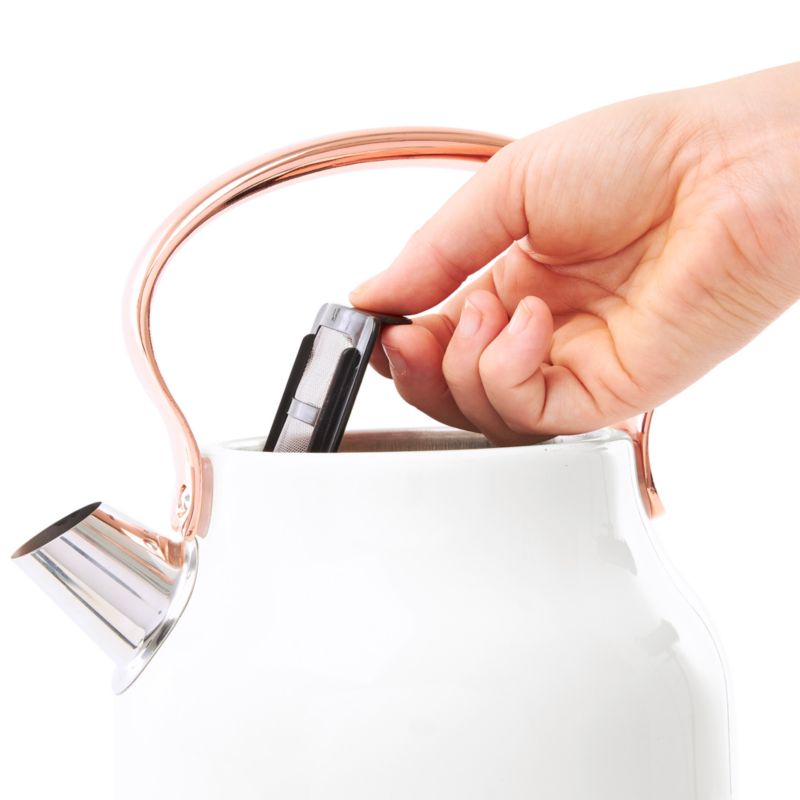 HADEN Heritage Ivory and Copper Electric Tea Kettle - image 7 of 13