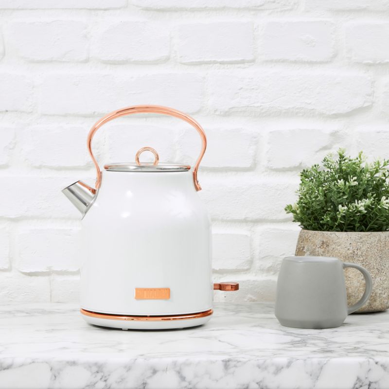 HADEN Heritage Ivory and Copper Electric Tea Kettle - image 1 of 13