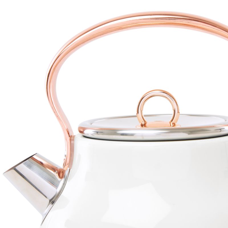 HADEN Heritage Ivory and Copper Electric Tea Kettle - image 9 of 13