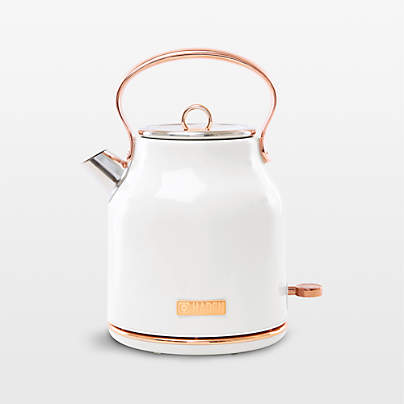 HADEN Heritage Ivory and Copper Electric Tea Kettle