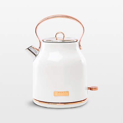White rose shop gold kettle