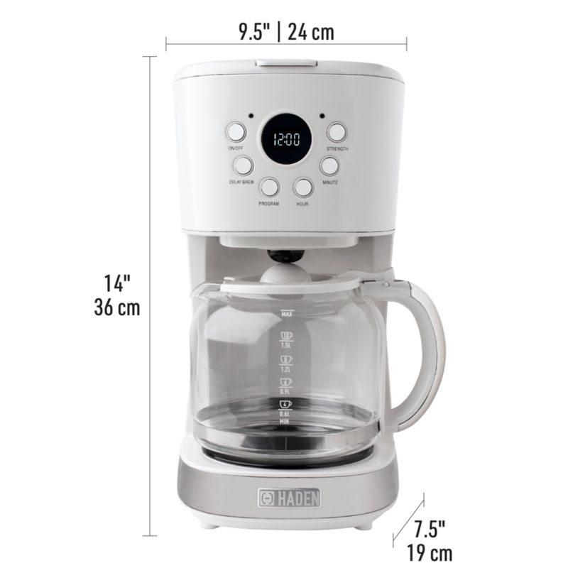 HADEN Ivory Programmable Drip Coffee Maker - image 2 of 8