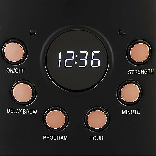 HADEN Black and Copper Programmable Drip Coffee Maker