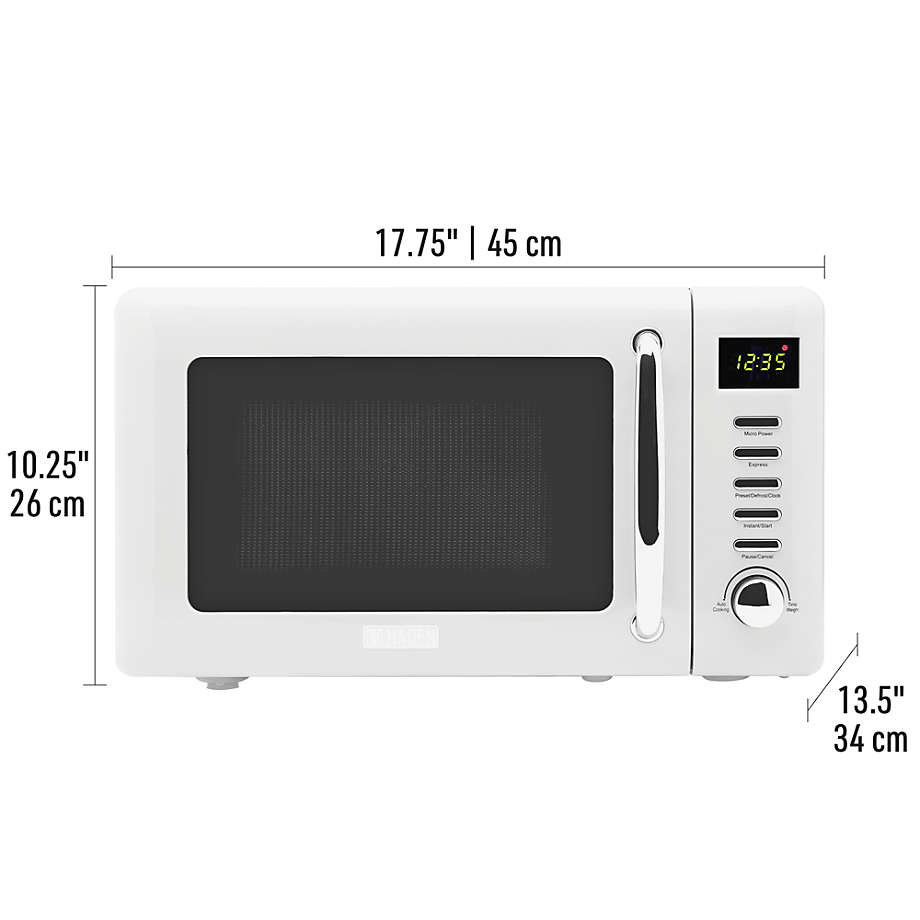 Compact Microwave Oven - White