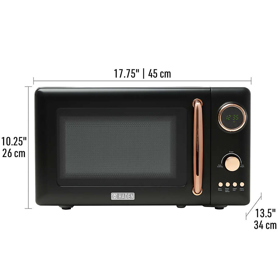 black and gold microwave