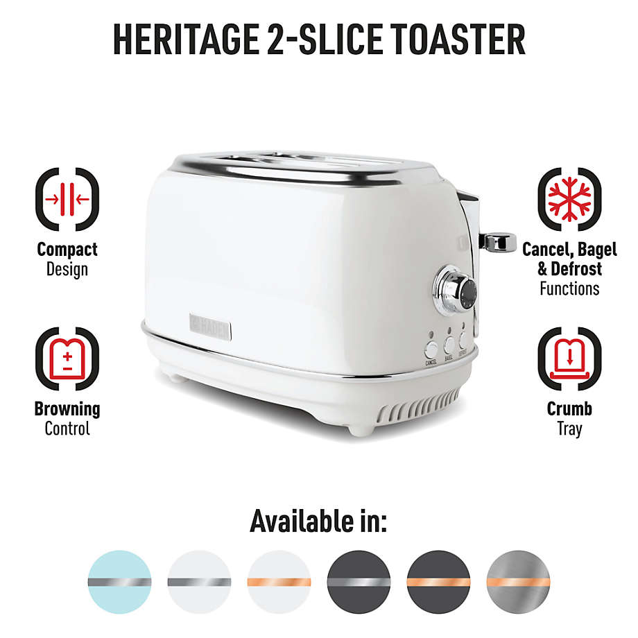 HADEN Heritage Ivory 2-Slice Toaster