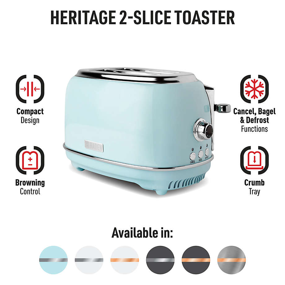 Haden Heritage 2-Slice Wide Slot Toaster - Turquoise, 1 ct - City Market