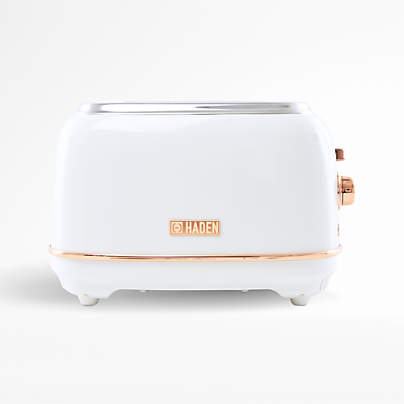 HADEN Heritage Ivory and Copper 2-Slice Toaster