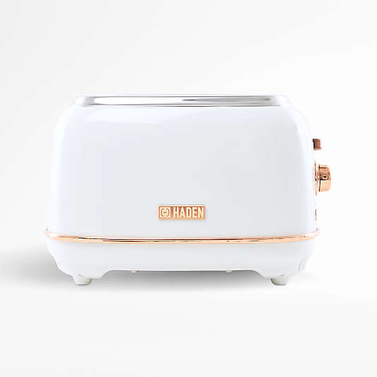 HADEN Heritage Ivory and Copper 2-Slice Toaster