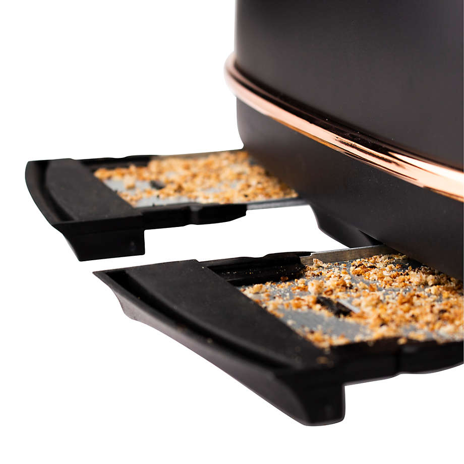 HADEN Heritage Black and Copper 4-Slice Toaster