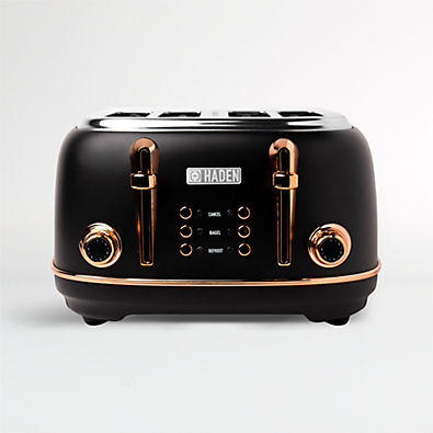 View HADEN Heritage Black and Copper 4-Slice Toaster details