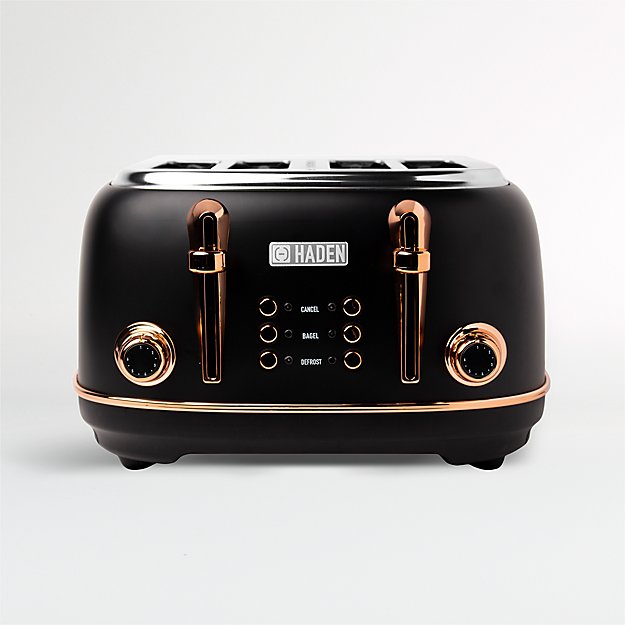 Black toaster 4 slice top