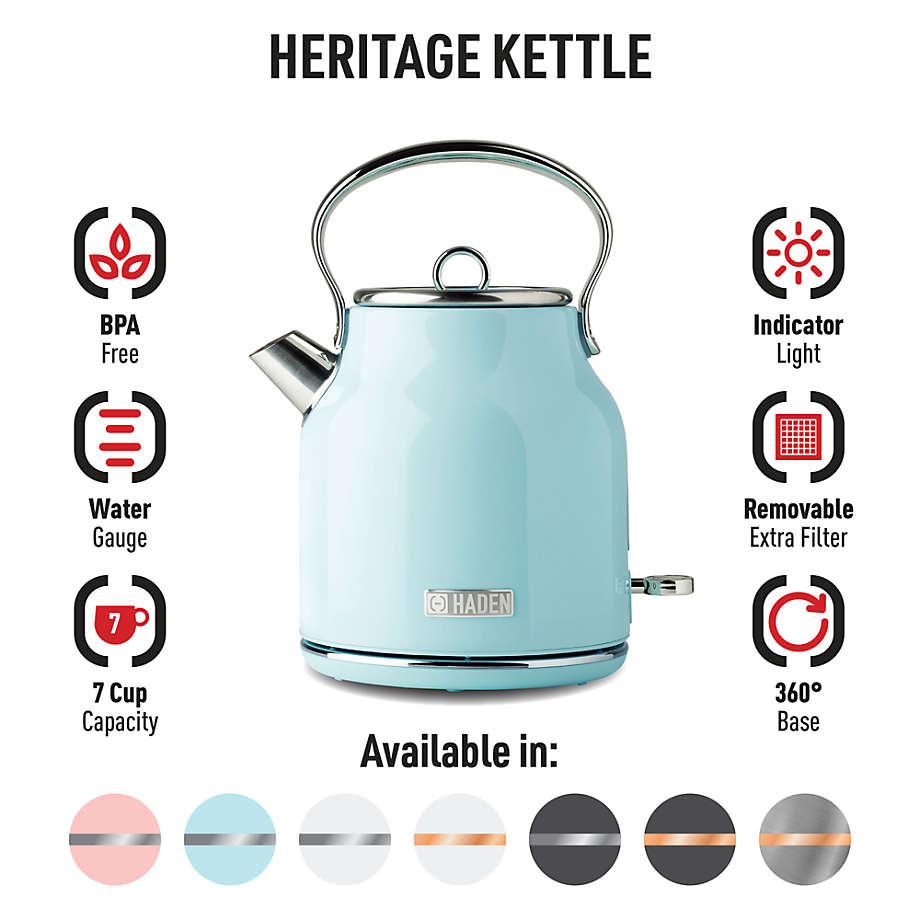 Haden Heritage Turquoise 12-Cup Programmable Coffee Maker