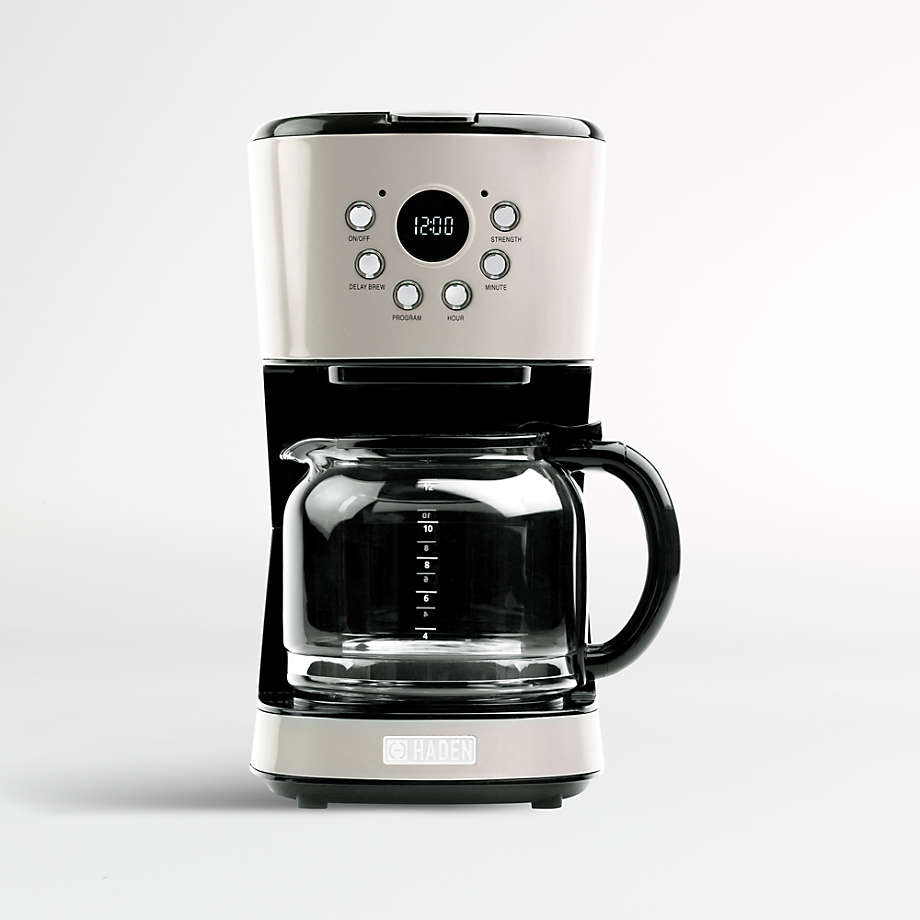 HADEN Putty Beige Programmable Drip Coffee Maker Reviews Crate