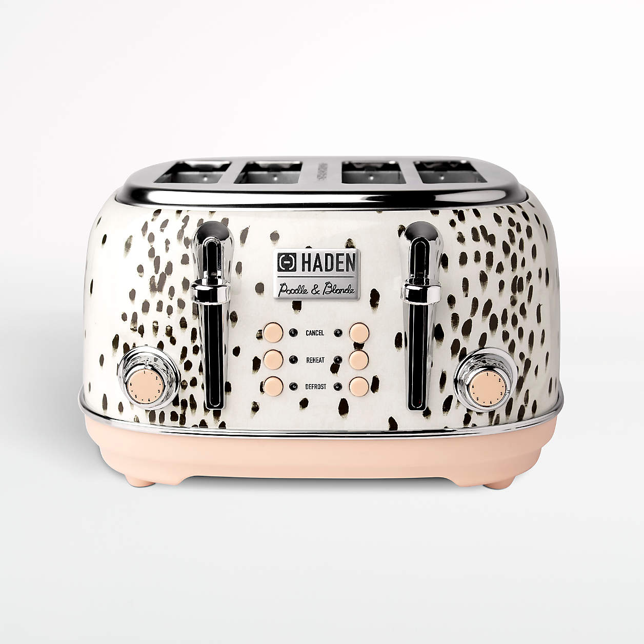 HADEN Poodle & Blonde 4Slice Toaster + Reviews Crate & Barrel