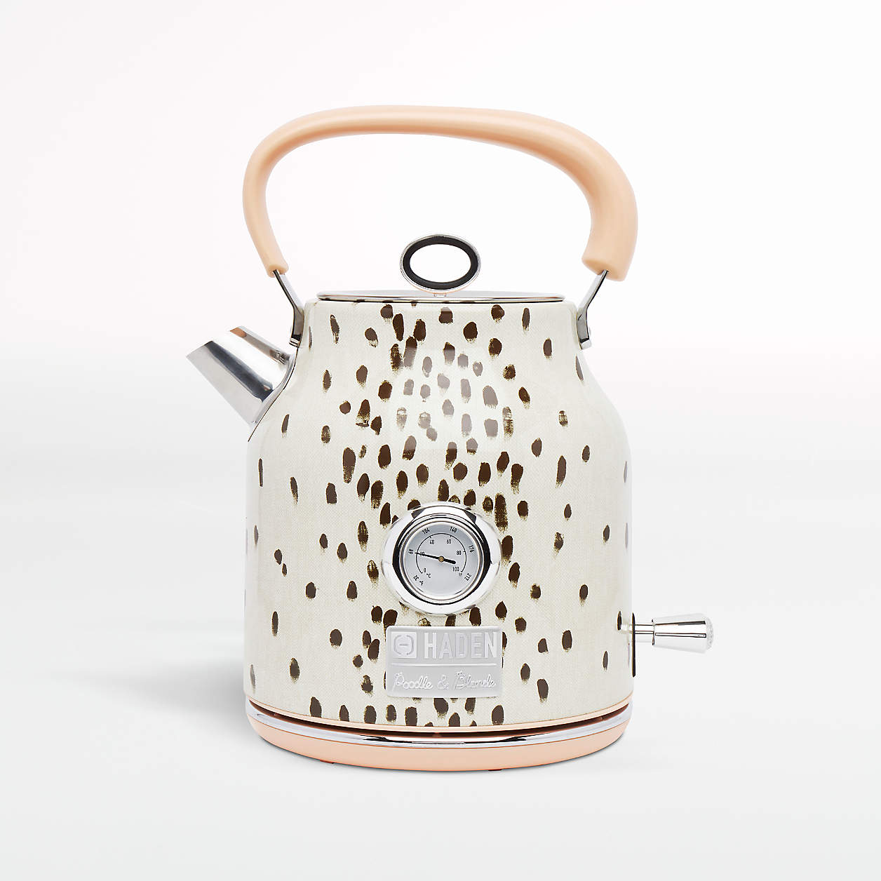HADEN Poodle & Blonde Electric Tea Kettle + Reviews Crate & Barrel
