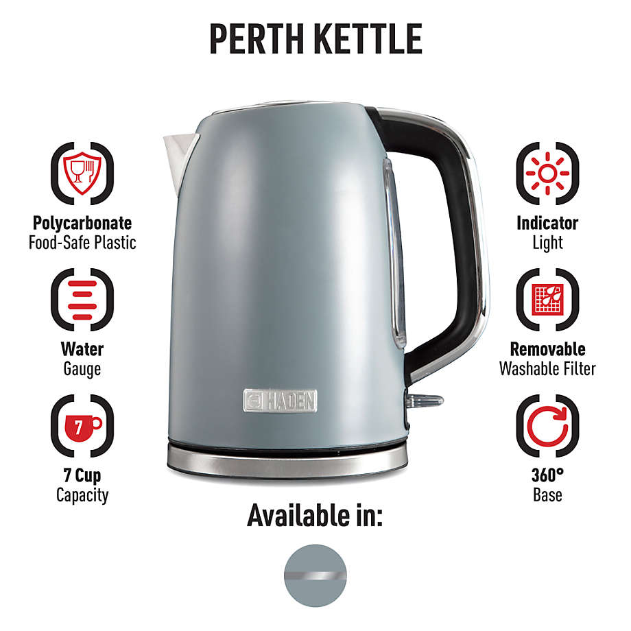 Haden Heritage Ivory White 7-Cup Cordless Electric Kettle in the Water  Boilers & Kettles department at