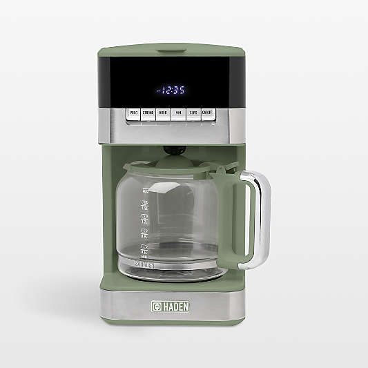 HADEN Quintessential Brew Cedar Green 12-Cup Coffee Maker