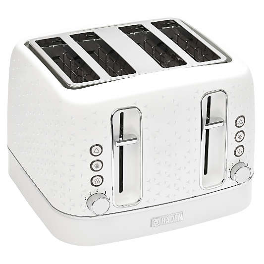 HADEN Starbeck White 4-Slice Toaster