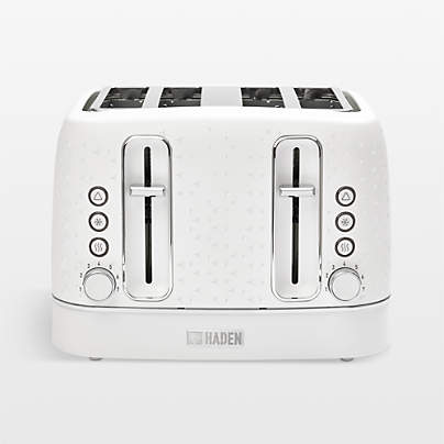 HADEN Starbeck White 4-Slice Toaster