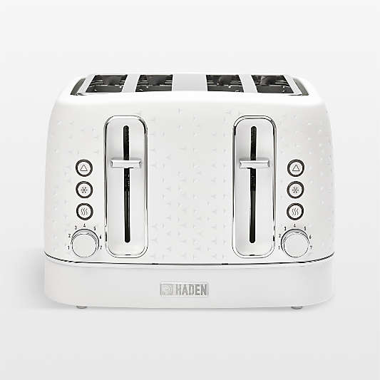 HADEN Starbeck White 4-Slice Toaster