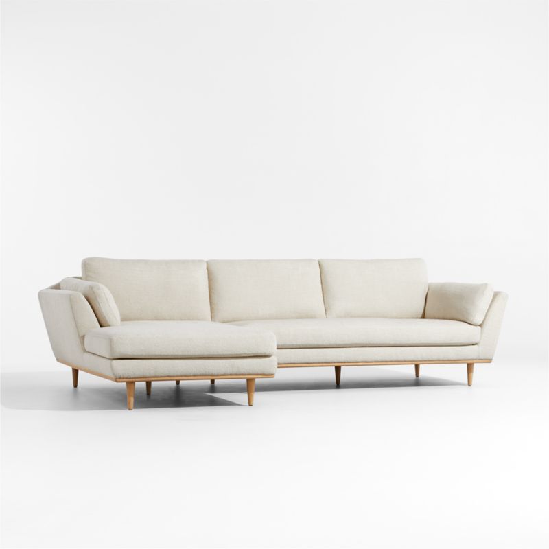 Hague Mid-Century 2-Piece Left-Arm Chaise Sectional Sofa - image 3 of 6