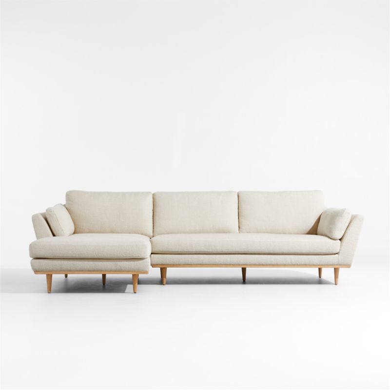 Hague Mid-Century 2-Piece Left-Arm Chaise Sectional Sofa - image 0 of 6