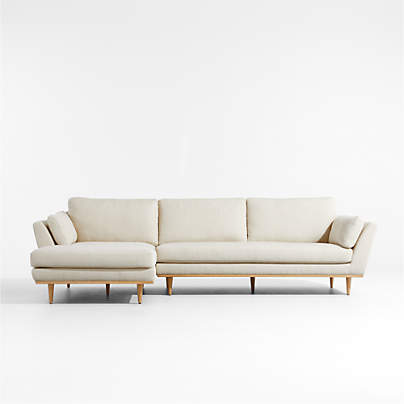 Hague Mid-Century 2-Piece Left-Arm Chaise Sectional Sofa