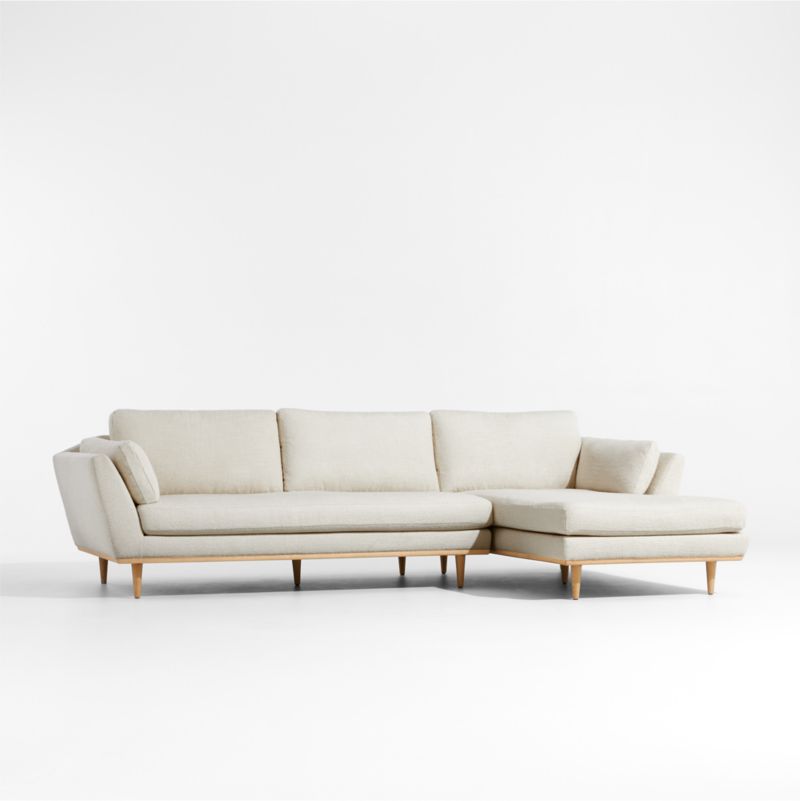 Hague Mid-Century 2-Piece Right-Arm Chaise Sectional Sofa - image 4 of 7