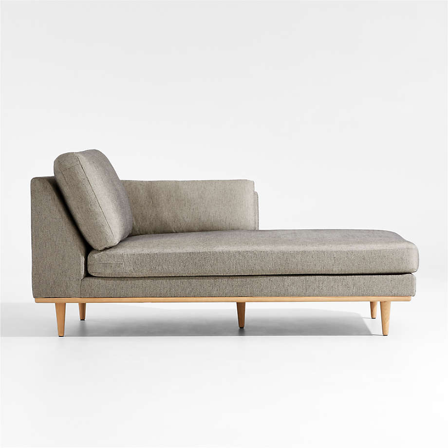 Hague MidCentury RightArm Chaise Lounge Crate & Barrel