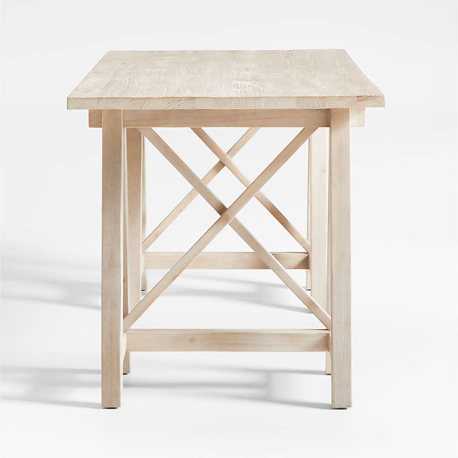 Crate&Barrel Haldeman Pine Wood Desk by Leanne Ford | Square One