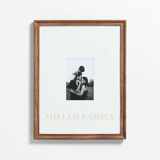 Halifax Acacia Wood 4x6 Picture Frame with Interchangeable Mats