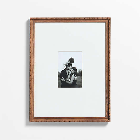 Halifax Acacia Wood 4x6 Picture Frame with Interchangeable Mats