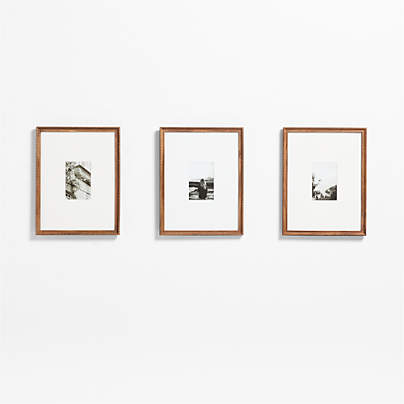 Halifax Acacia Wood Picture Frame, Set of 3