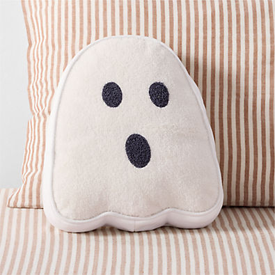 View Halloween Ghost Shaped Kids Throw Pillow details