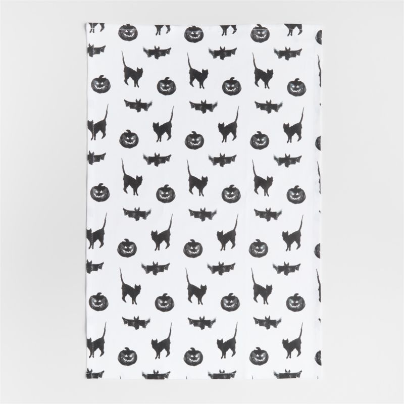 Halloween Microprint Organic Cotton Kitchen Towel - image 1 of 3