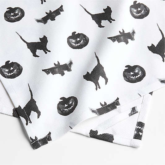 Halloween Microprint Organic Cotton Kitchen Towel