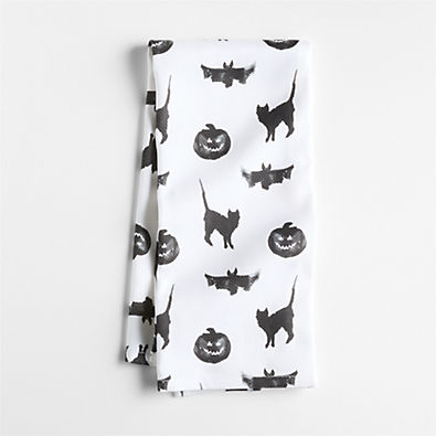 View Halloween Microprint Organic Cotton Kitchen Towel details
