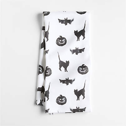 Halloween Microprint Organic Cotton Kitchen Towel