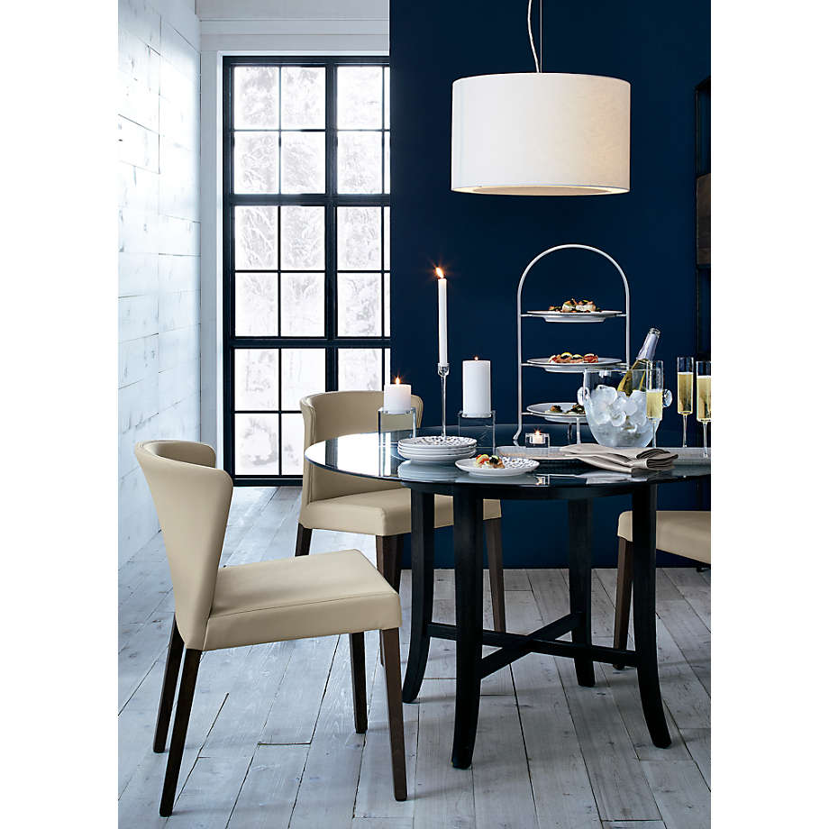 Crate&Barrel Curran Crema Dining Chair The Shops at Willow Bend