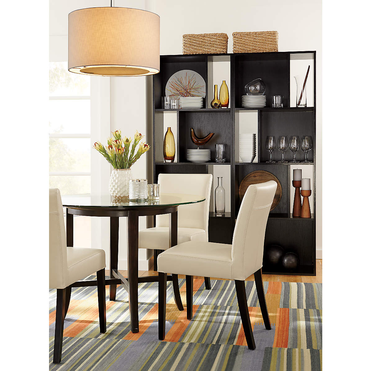 crate and barrel lowe side chair