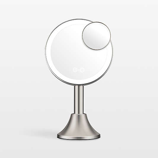 Halo LED Rechargeable Brushed Nickel Vanity Mirror