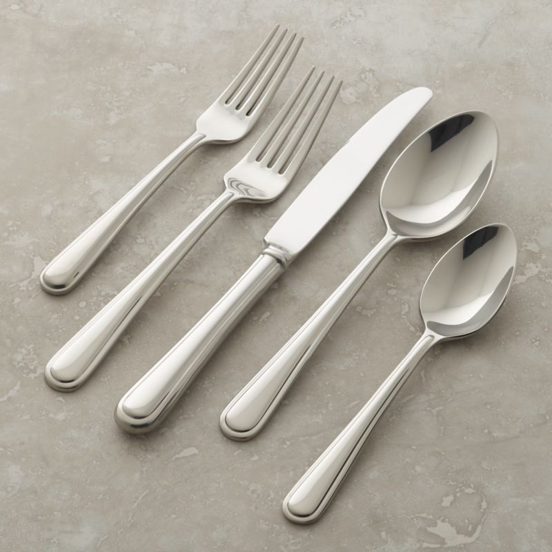 Halsted 5-Piece Flatware Place Setting + Reviews | Crate & Barrel