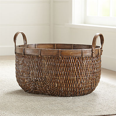 View Halton Oval Rattan Low Basket details