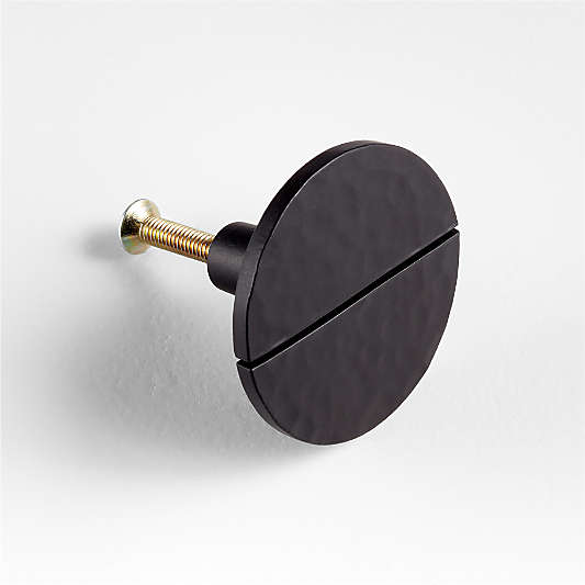 Hammered Brushed Black Knob