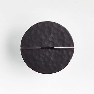 View Hammered Brushed Black Knob details