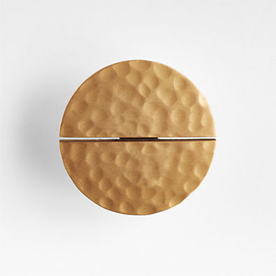 View Hammered Brushed Brass Knob details
